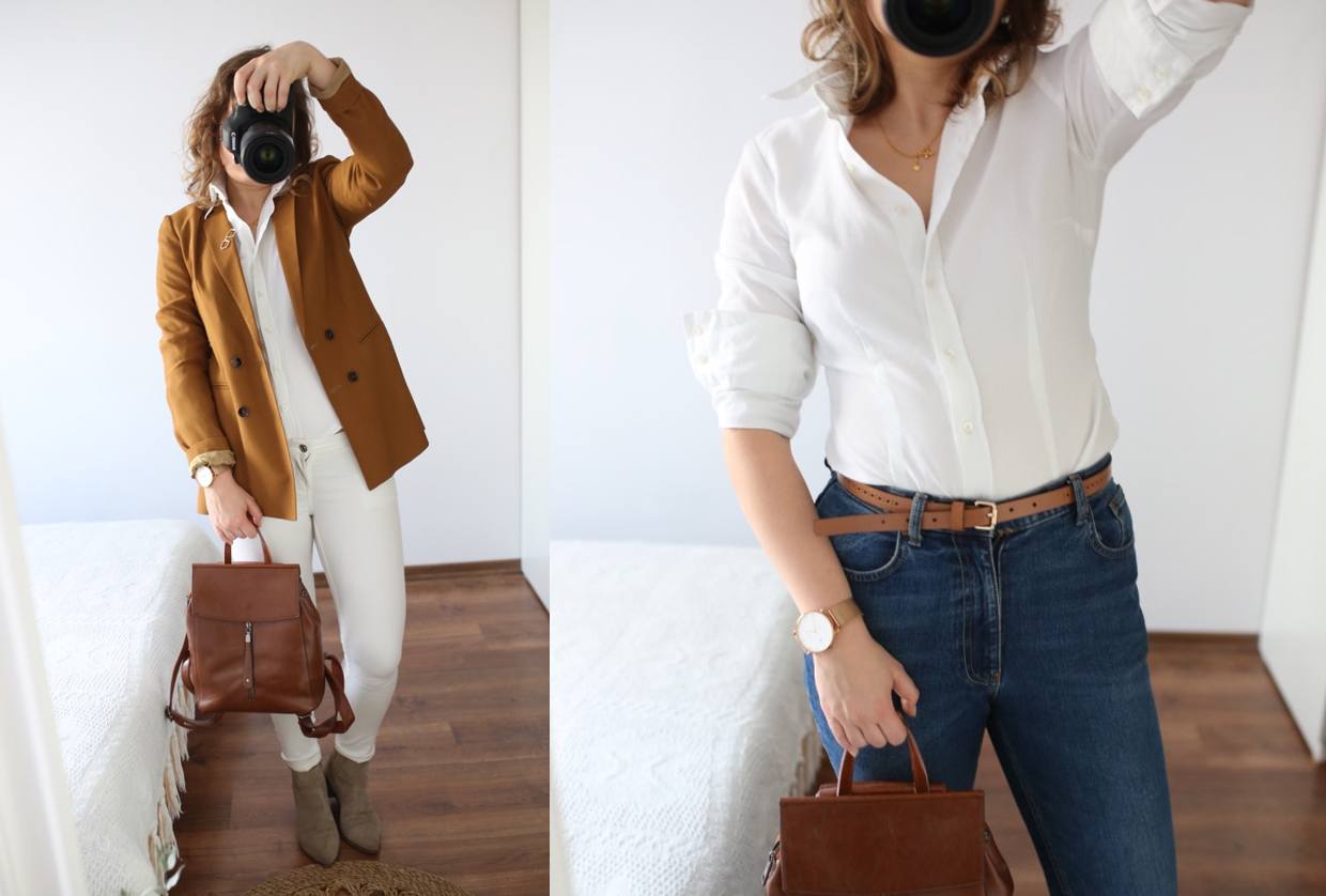 Capsule wardrobe style: Biała koszula na kilka sposobów
